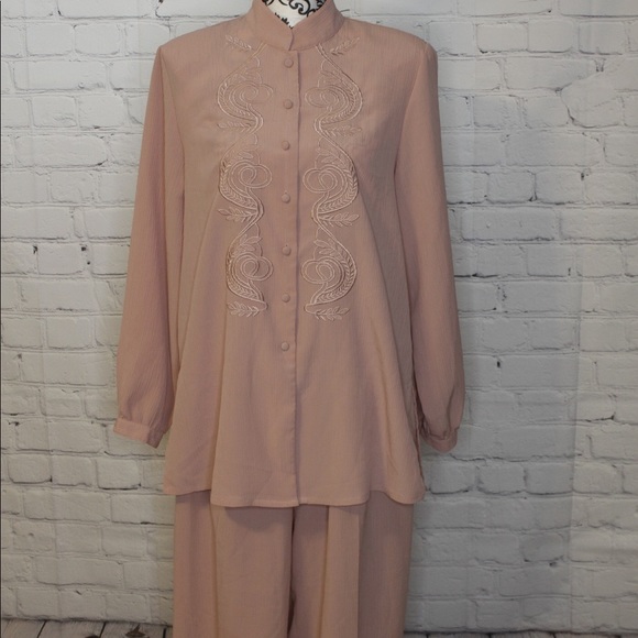 Milano Design Group Pants - Milano Design Group Pink Geisha Pantsuit